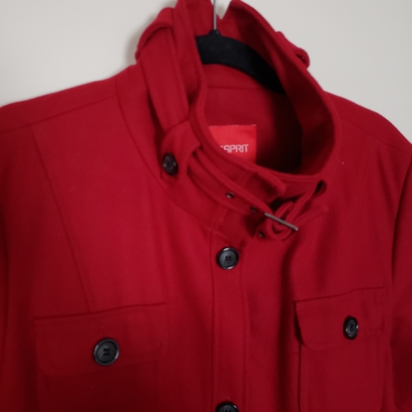 SPIRIT Red Trench Coat - Picture 5 of 8